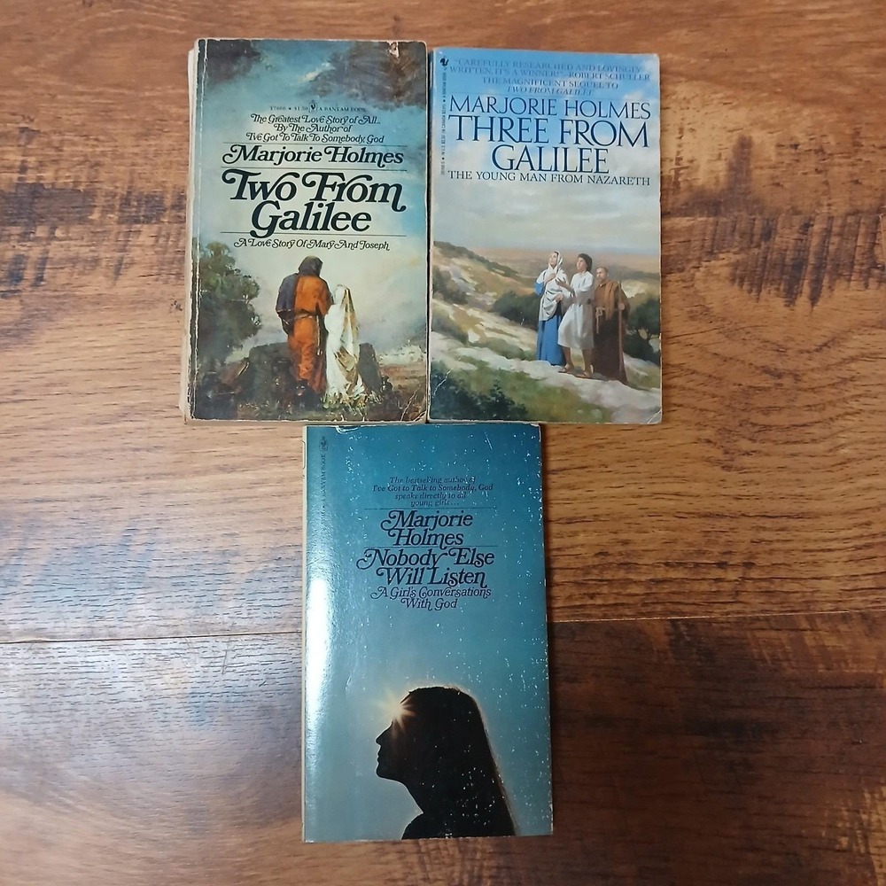 Vtg Marjorie Holmes PB Book Lot Two From Galilee Three From Galilee Christian